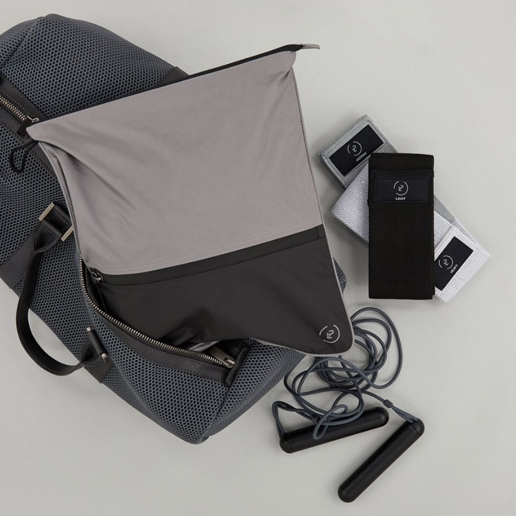 Kit bag and workout accessories in a holdall