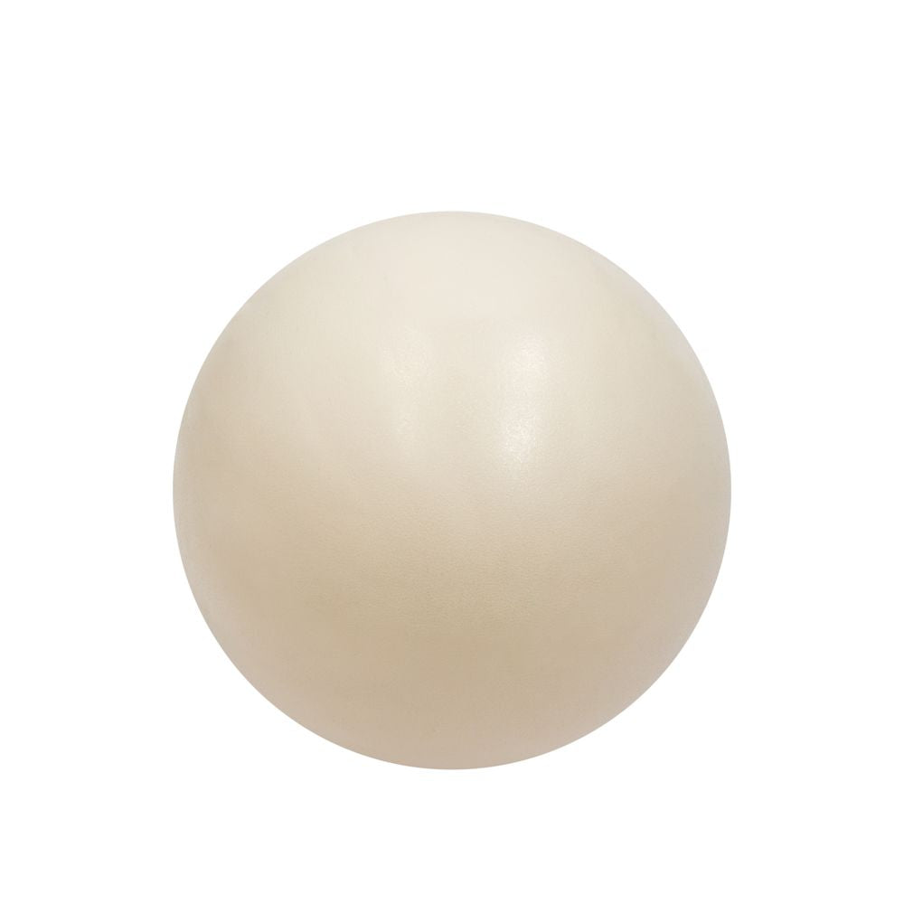 Ivory inflated Pilates Ball on a white background