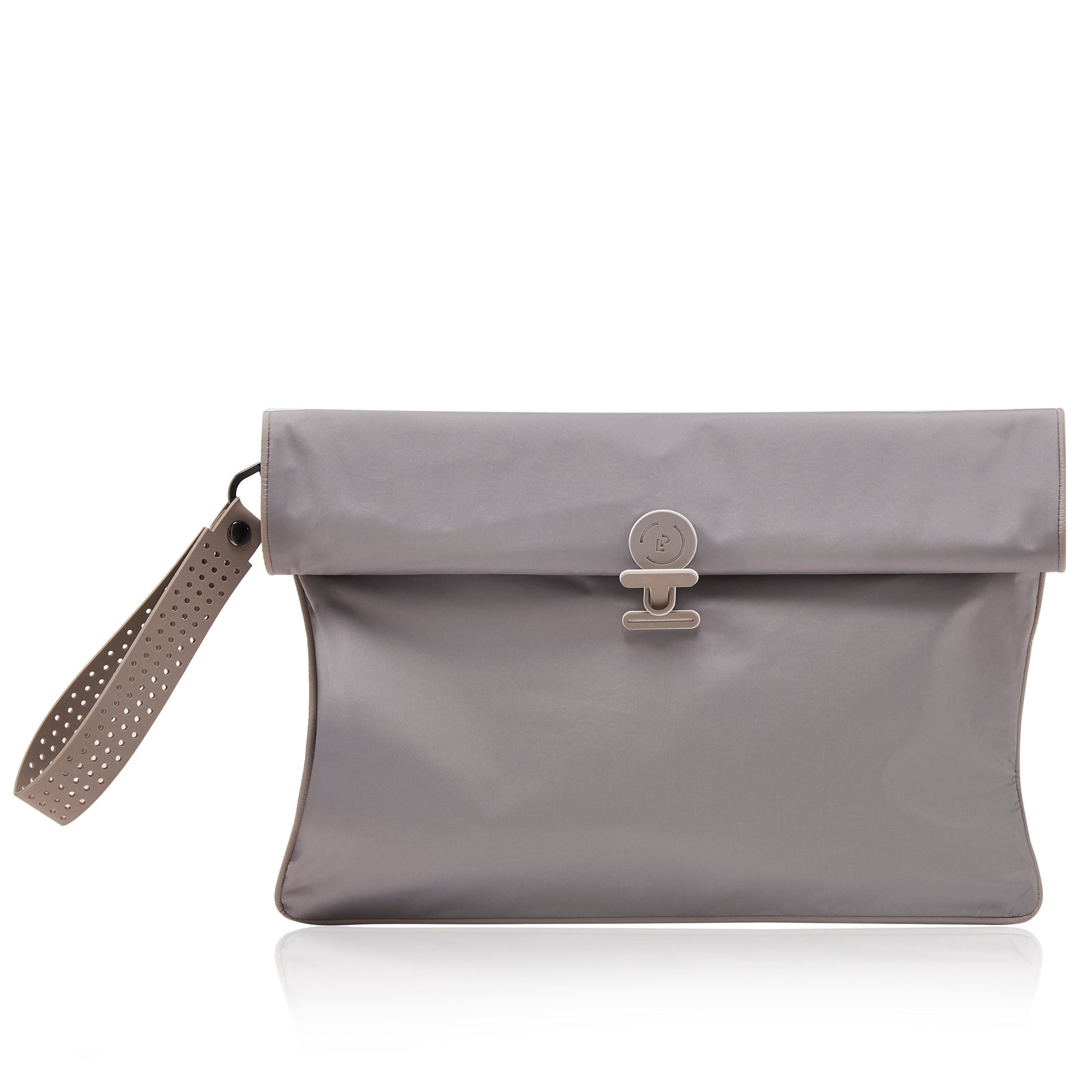 Maxi waterproof Wet Bag to put wet swimwear, in grey and soft beige