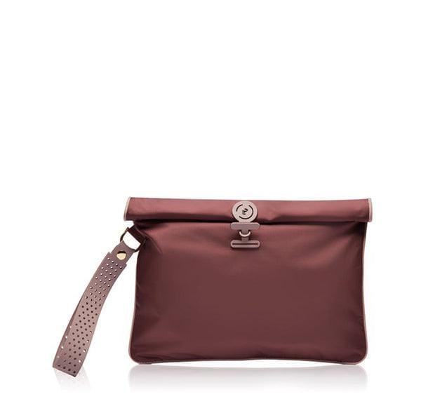 Large waterproof Wet Bag to put wet swimwear, in burgundy and soft pink