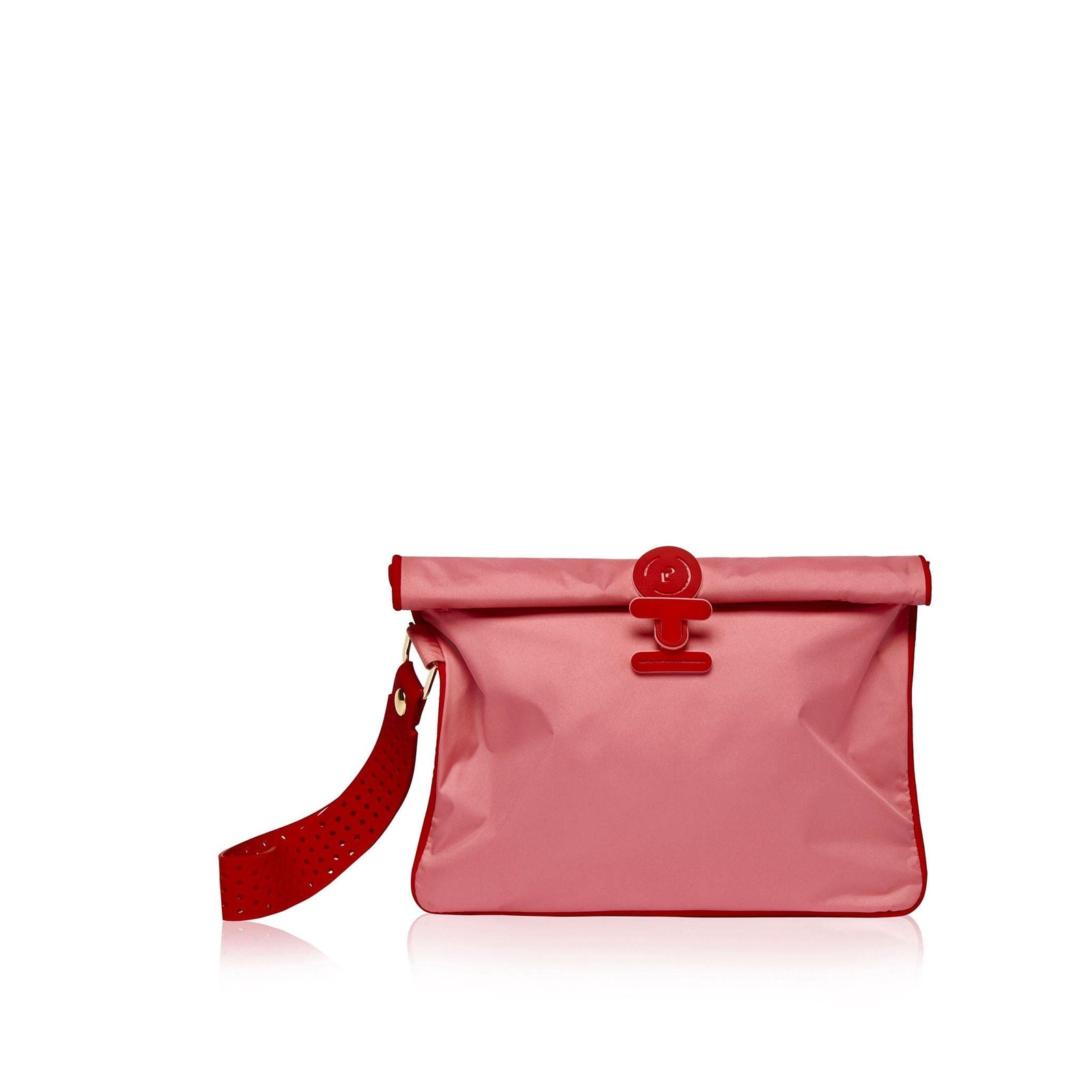 Small waterproof Wet Bag to put wet swimwear, in vibrant red and pink
