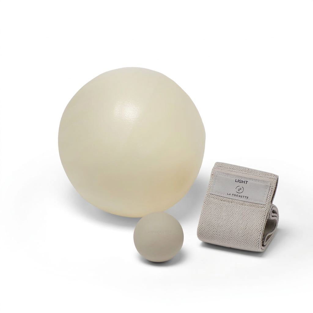 Workout Accessories Set - Ivory / Stone
