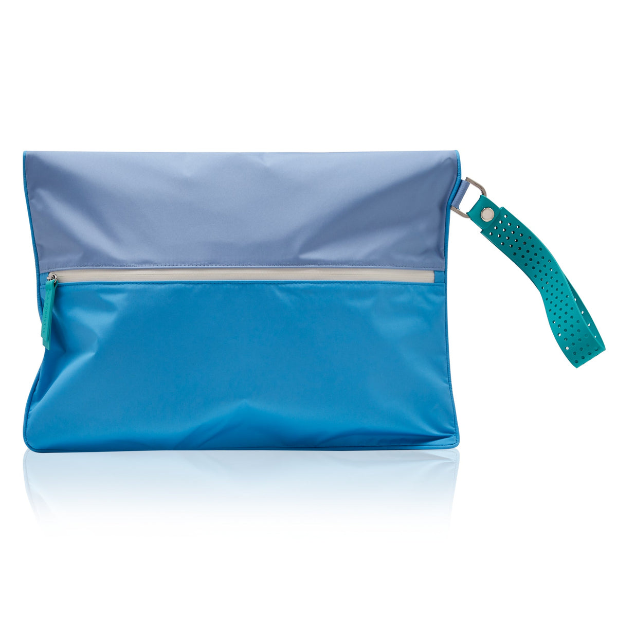 Back Of the Maxi Wet Bag in Blue and Turquoise colours
