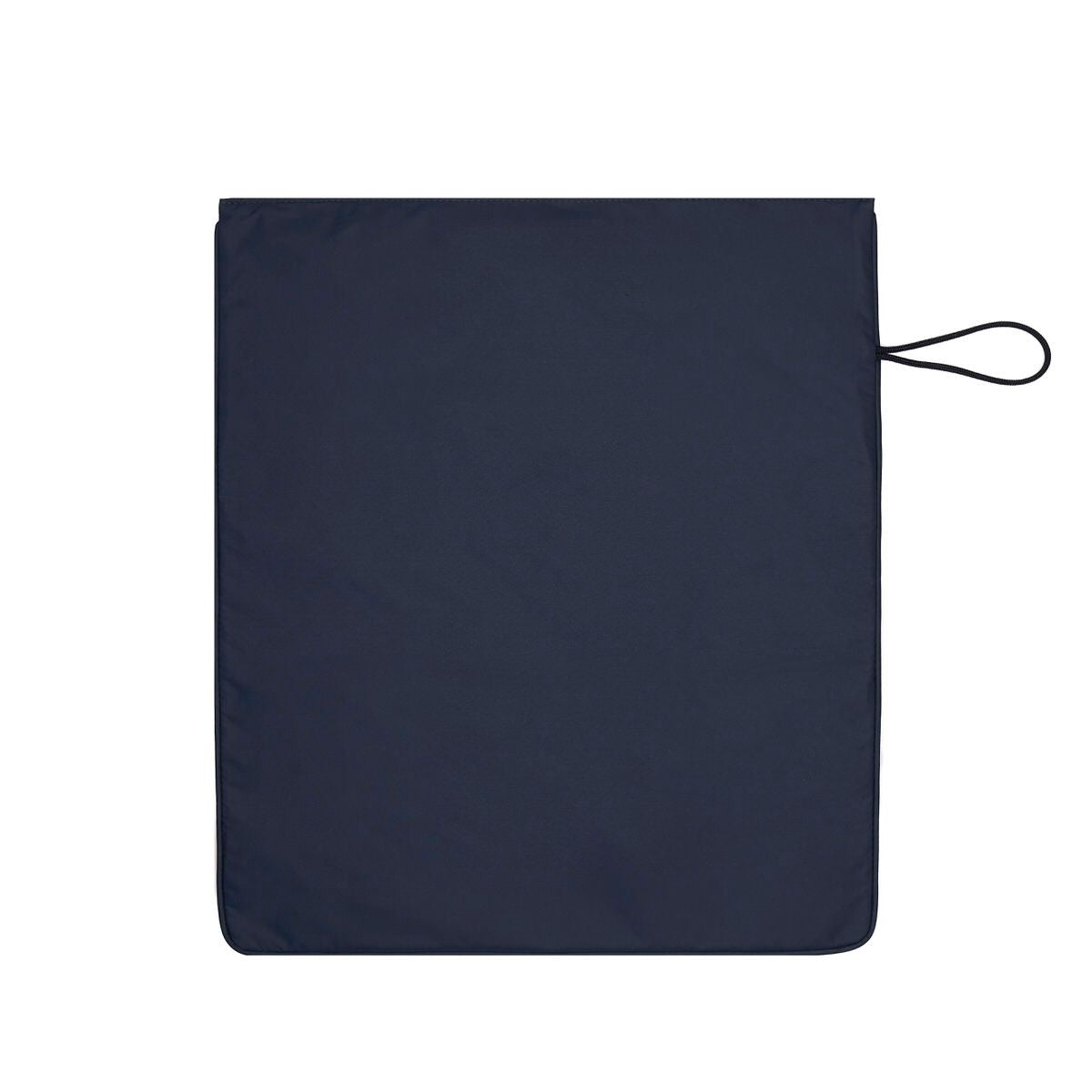 Back view of the navy and black Kit bag, showing the side hook for hanging in changing rooms or showers