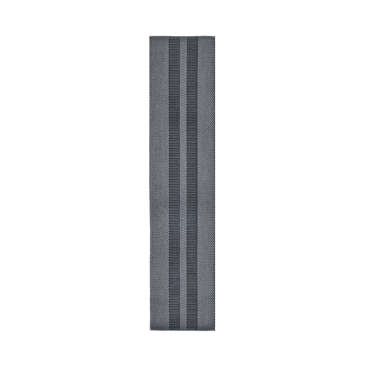 Inside-out view of the La Pochette resistance band in grey showing silicone grips