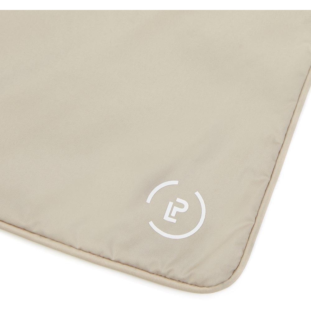 Sweat Bag in Cashmere Walnut colourway La Pochette logo detail