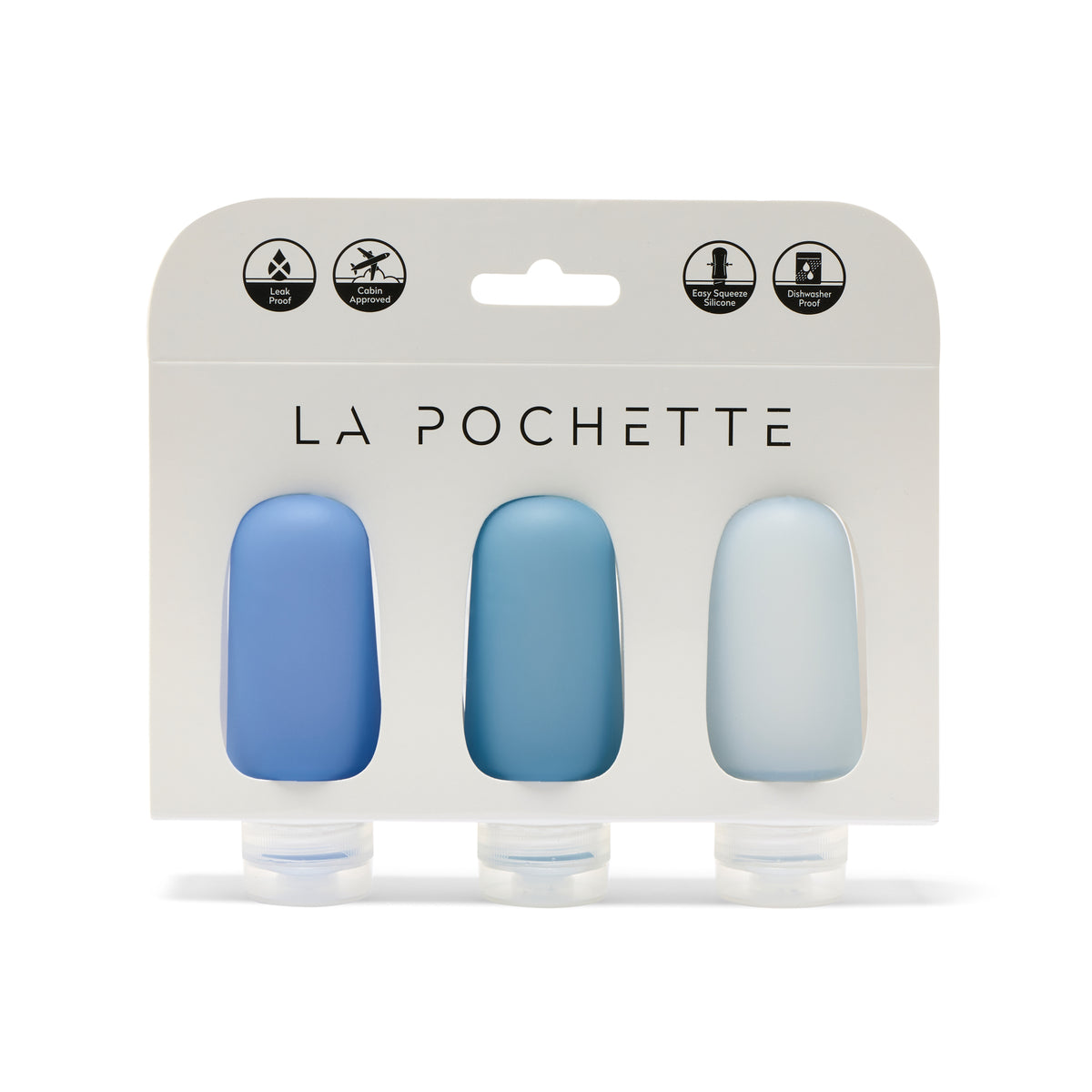 Travel Bottle Trio - Mixed Blue