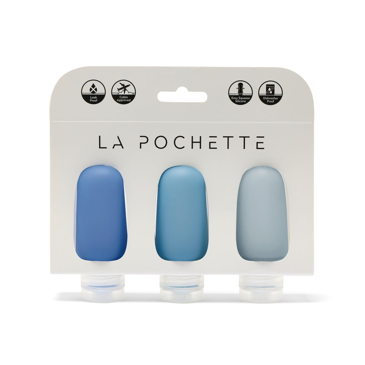 Travel Bottle Trio - Mixed Blue