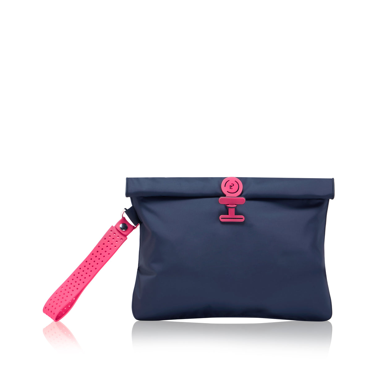 Wet Bag Large  - Midnight / Neon Pink
