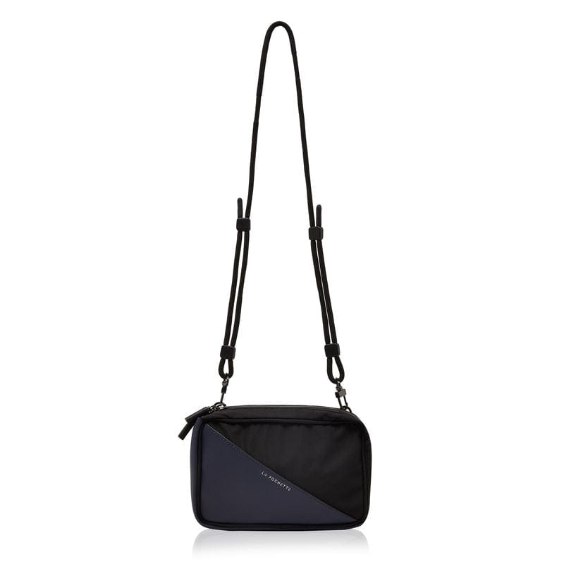 Go Anywhere Convertible Belt Bag - Black with Navy Desserto Cactus Leather