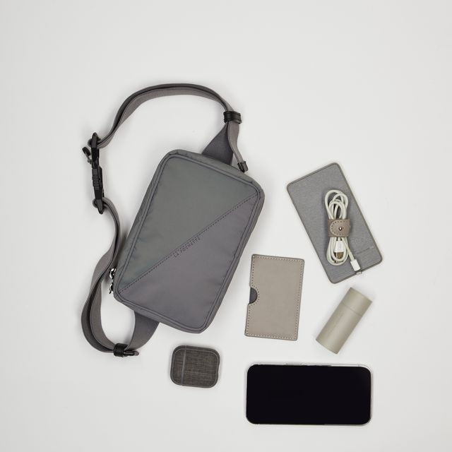 Go Anywhere Convertible Belt Bag - Sage / Slate Grey