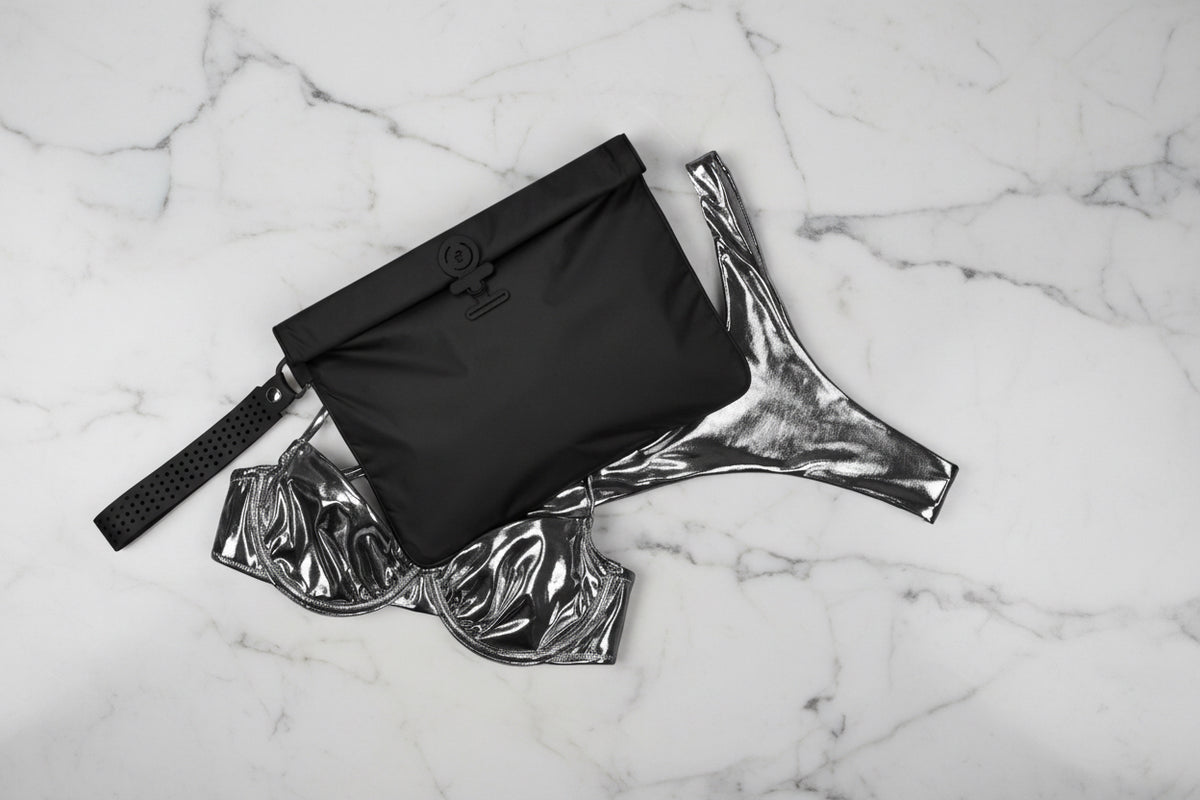 Wet Bag Large - Ink / Silver