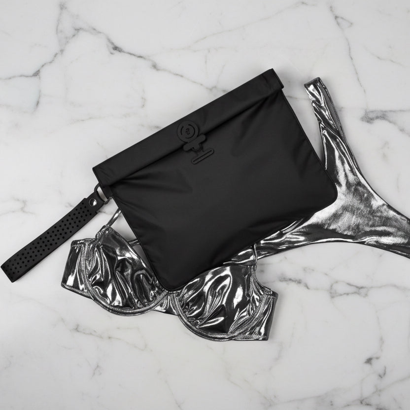 Wet Bag Large - Ink / Silver