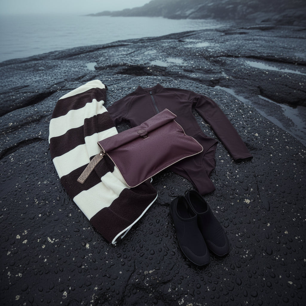 Maxi Wet Bag - Oxblood / Rose