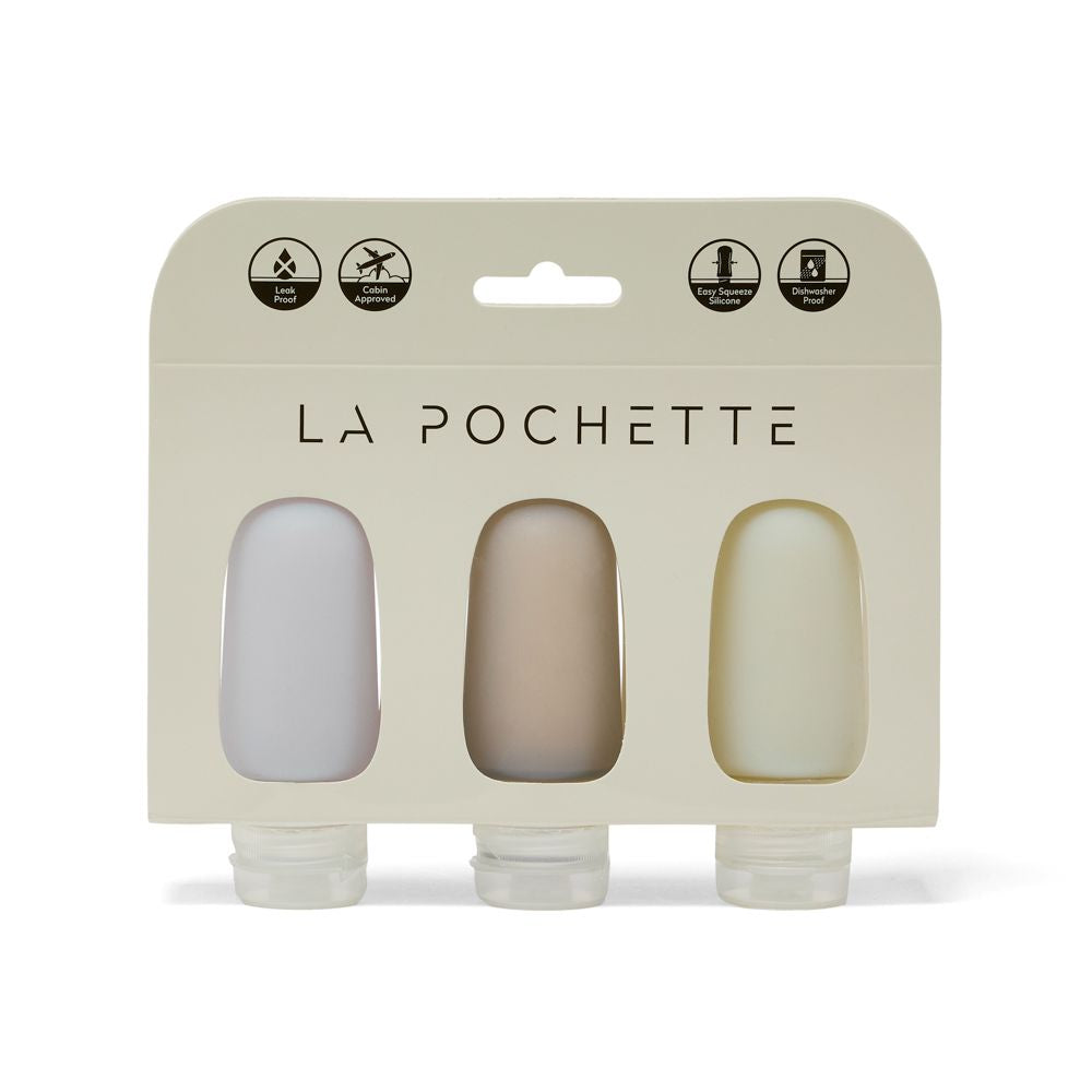 Travel Bottle Trio - Steel / Cashmere / Sage