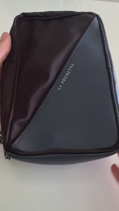 video of magnetic clasp on the waist bag
