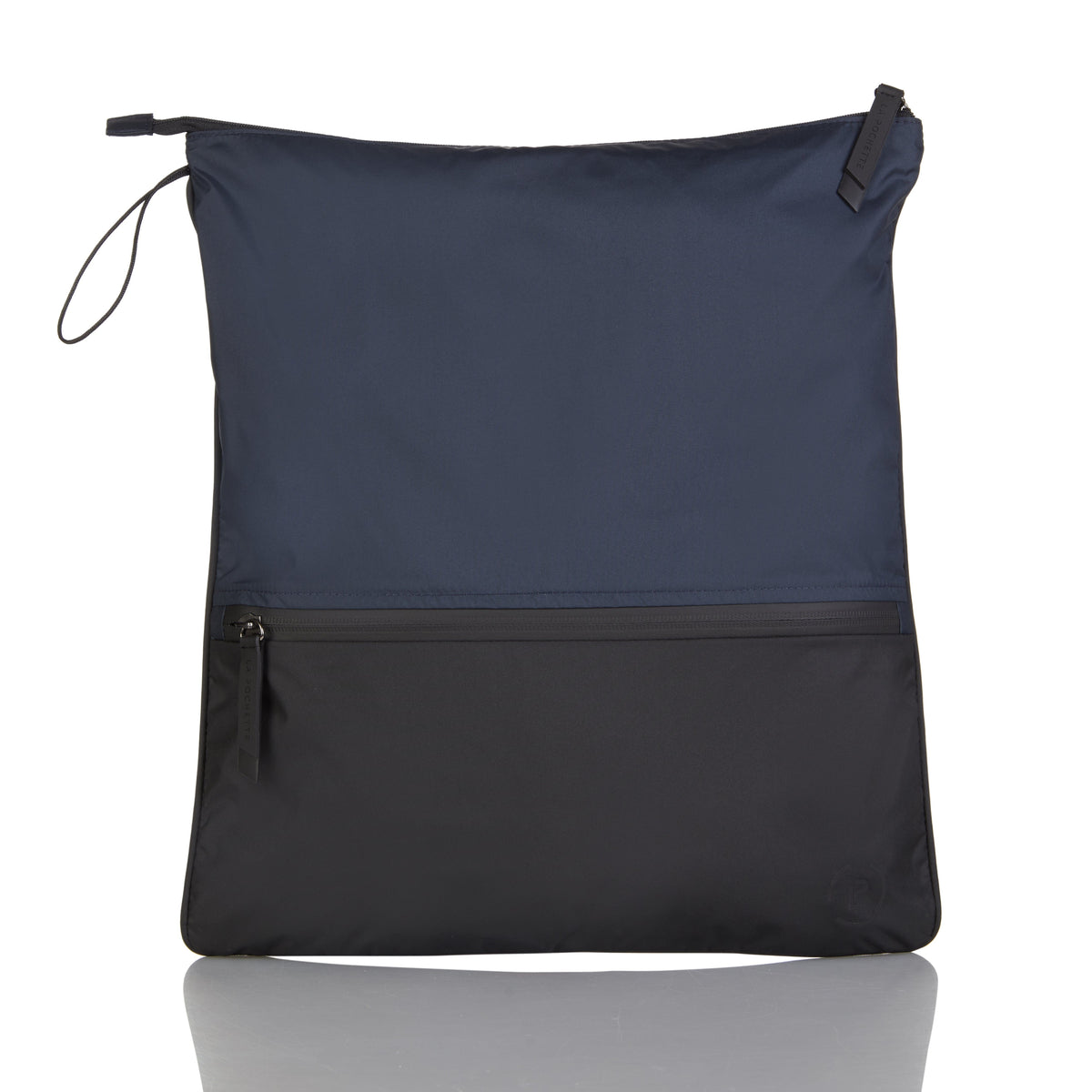 Sweat Bag in navy and black - antimicrobial washable bag keeps gym clothes separate in day bags and gym bags