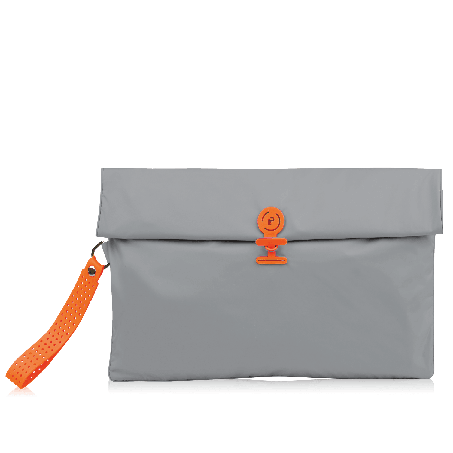 Maxi Wet Bag in Shadow Neon Orange colourway, folded closed