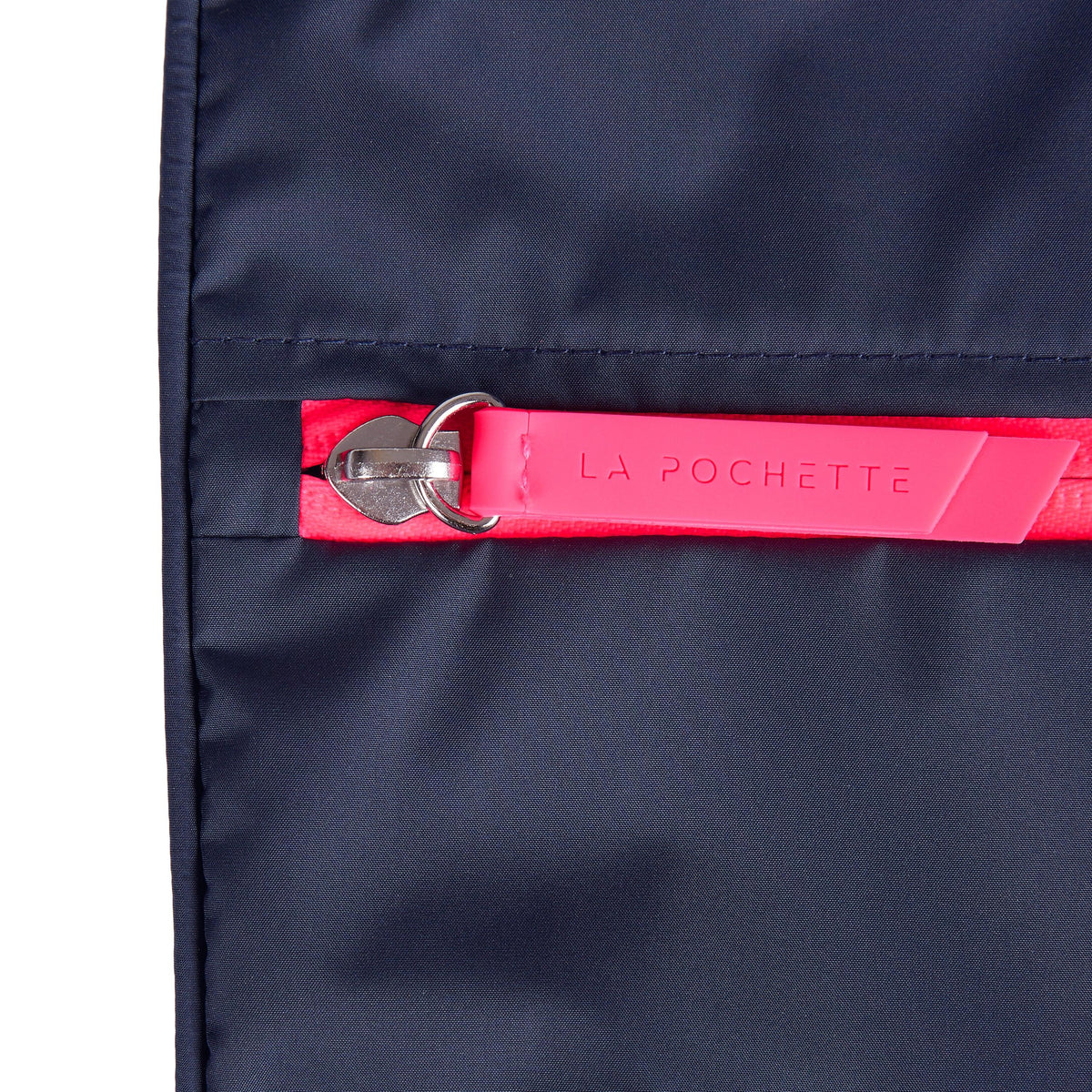 La Pochette zip detail Midnight Neon Pink Sweat Bag 
