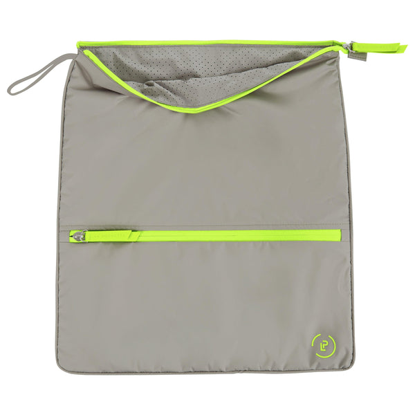 Walnut Neon Green Sweat Bag | Workout Bag