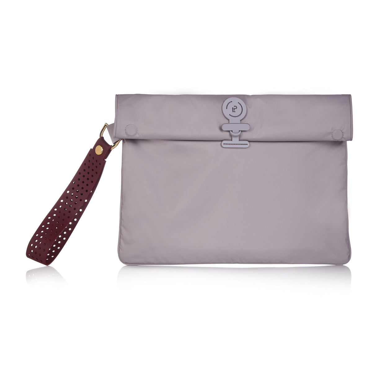 La Pochette waterproof wristlet for use with No Excuses large and small kit bag with metal button fastening. 