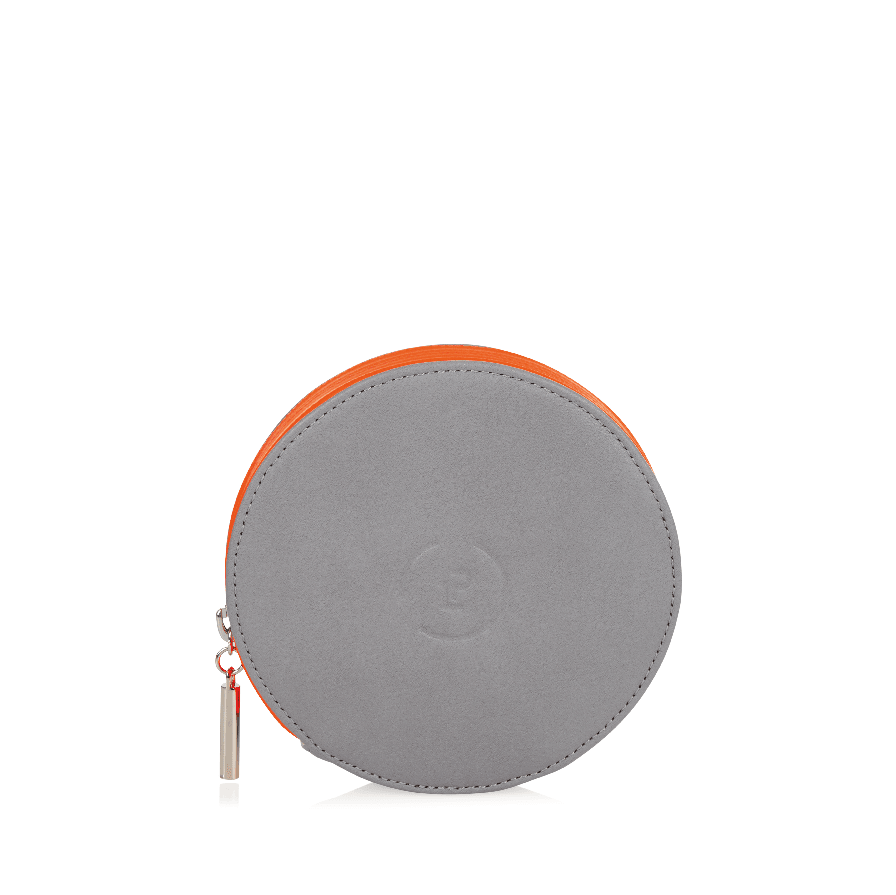 Circle Purse in Shadow Neon Orange  colourway 