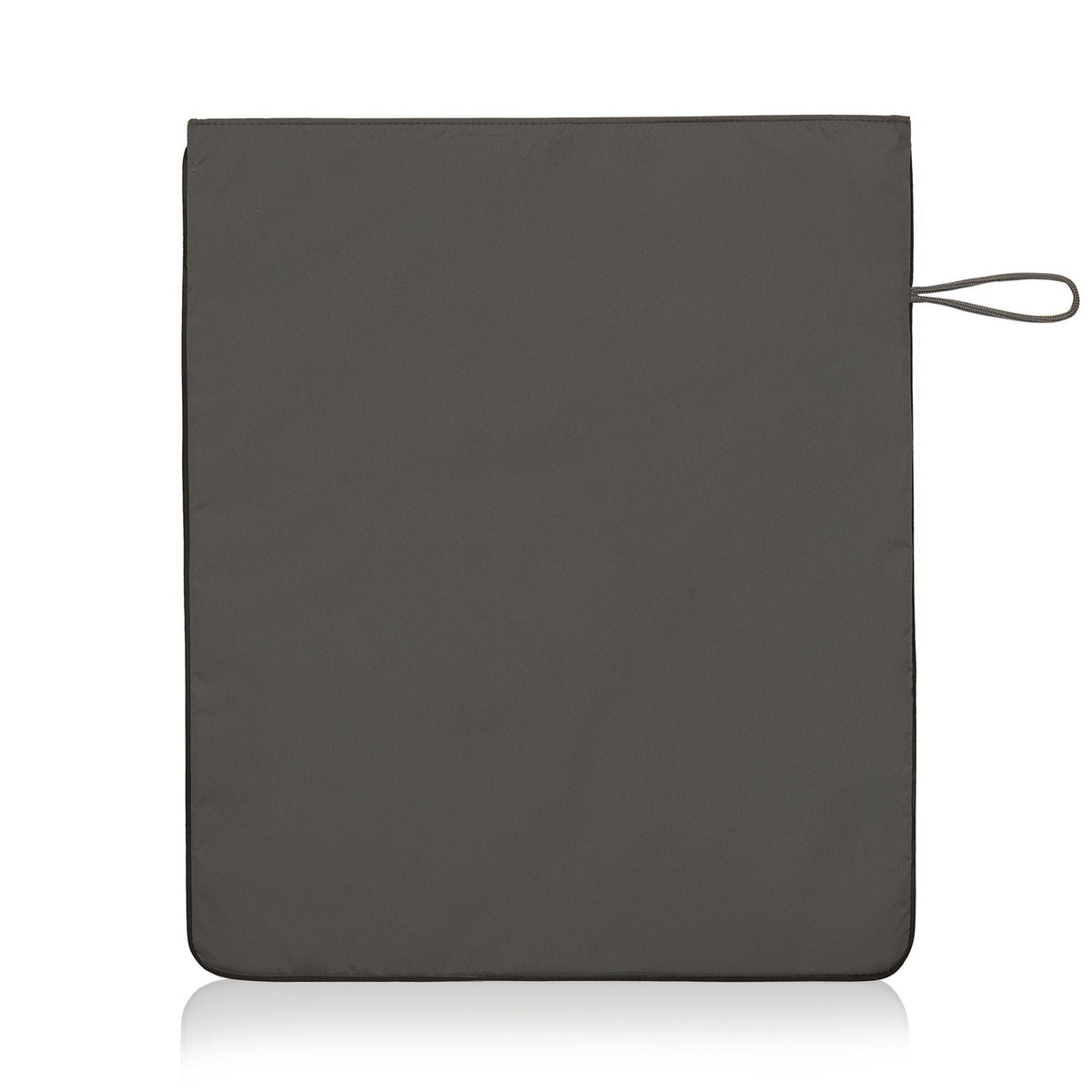 Back view of the dark grey Kit bag, showing the side hook for hanging in changing rooms or showers