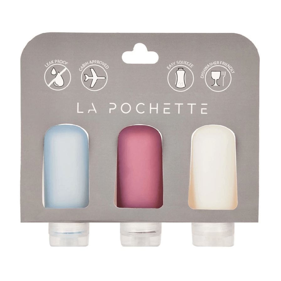 Travel Bottle Trio in Multi colourway